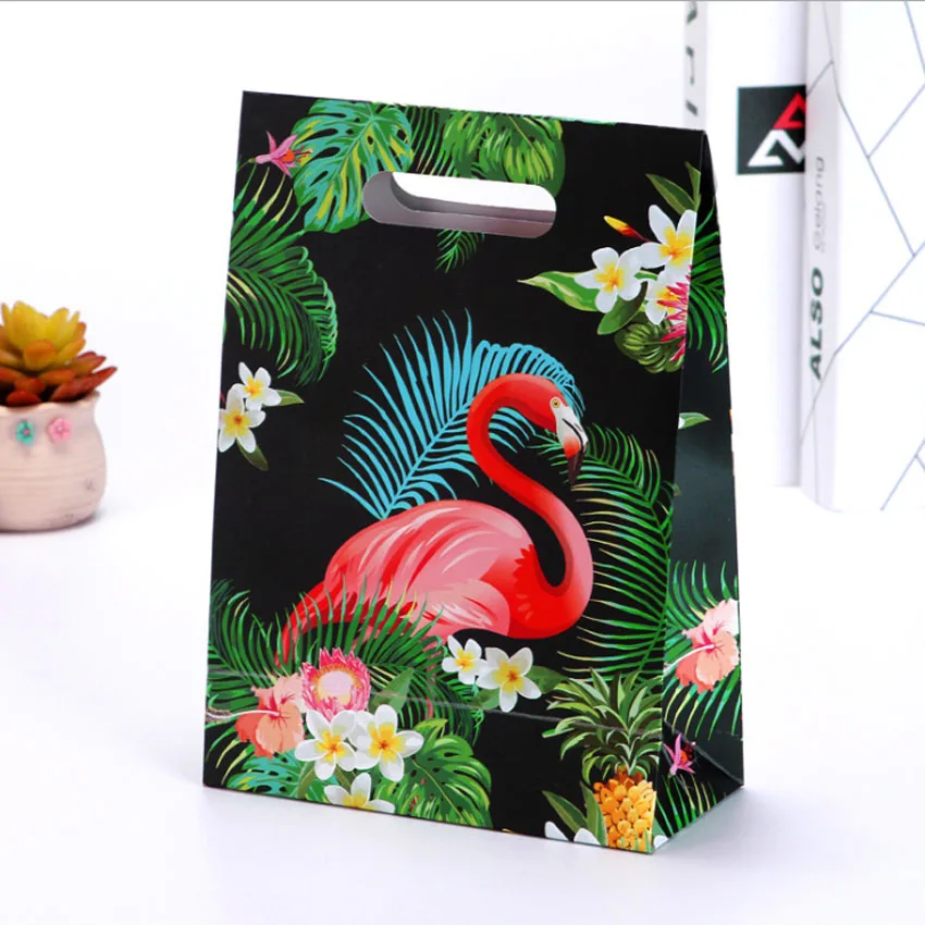 10 ярких сумок с приклеиванием черная Подарочная сумка фламинго сумочка для