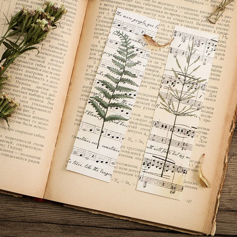 Многофункциональный 30 шт. часть музыкальной оценки дизайн крафт бумажные карты