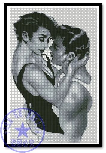 

Набор для вышивки крестом, черно-белый