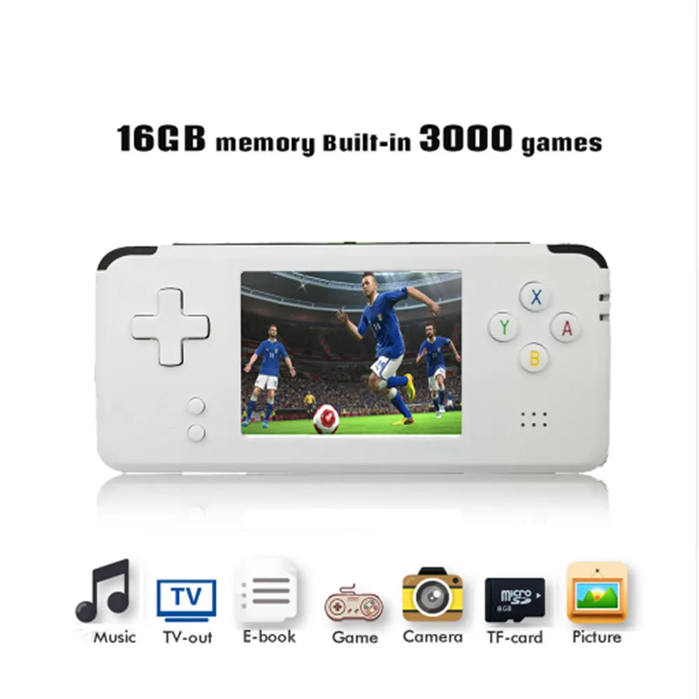 Новая портативная видео игровая консоль Ретро 64 бит 3 дюйма 3000 видеоигр для ТВ RS-97