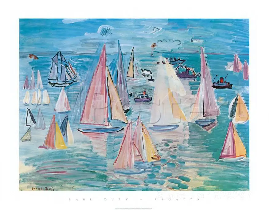 Современное искусство абстрактная регата Raoul Dufy высокое качество ручная