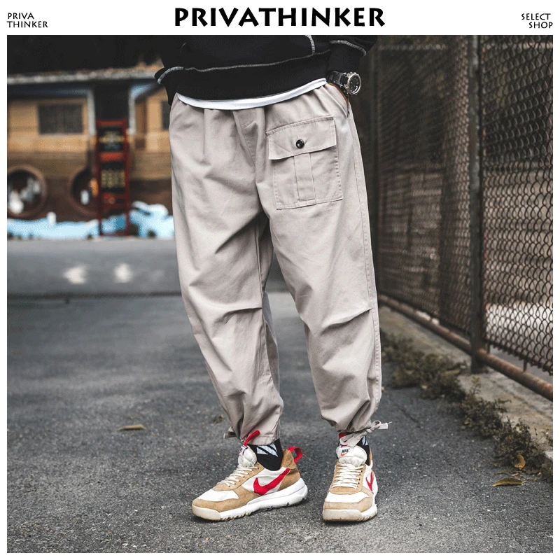 Privathinker мужские уличные модные штаны для бега 2019 спортивные с карманами на