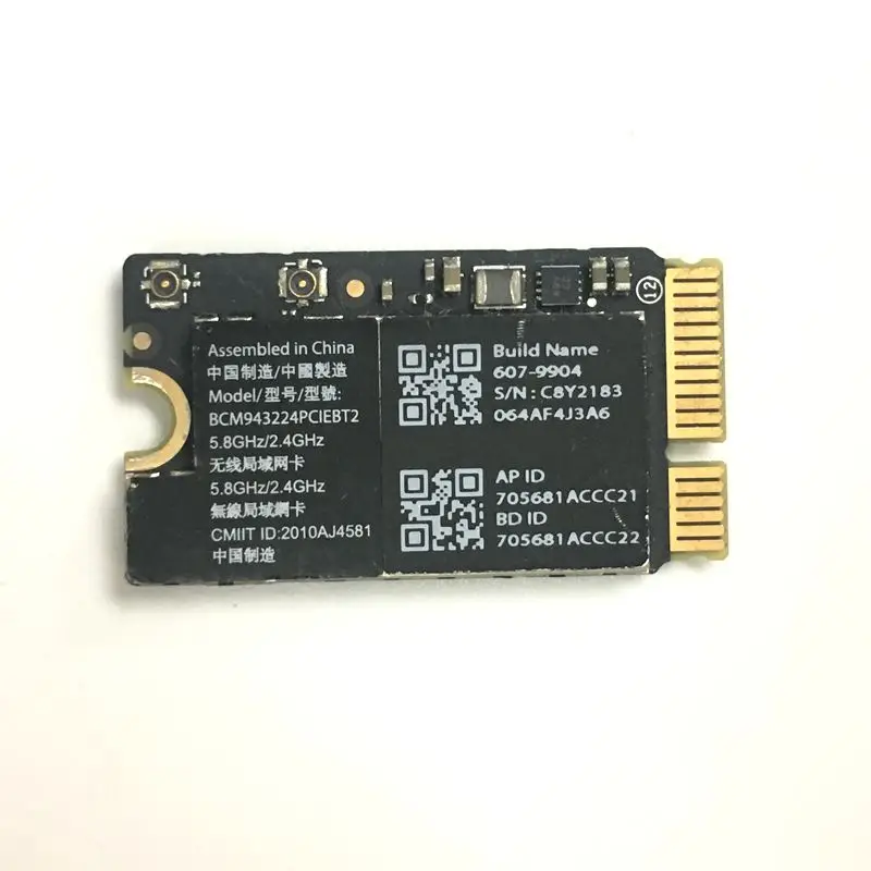 Wi-fi Bluetooth карта BCM943224PCIEBT2 для apple MacBook Air 13 &quotA1369 2010 2011 MacBookAir 11&quot A1370 A1465 2012 |