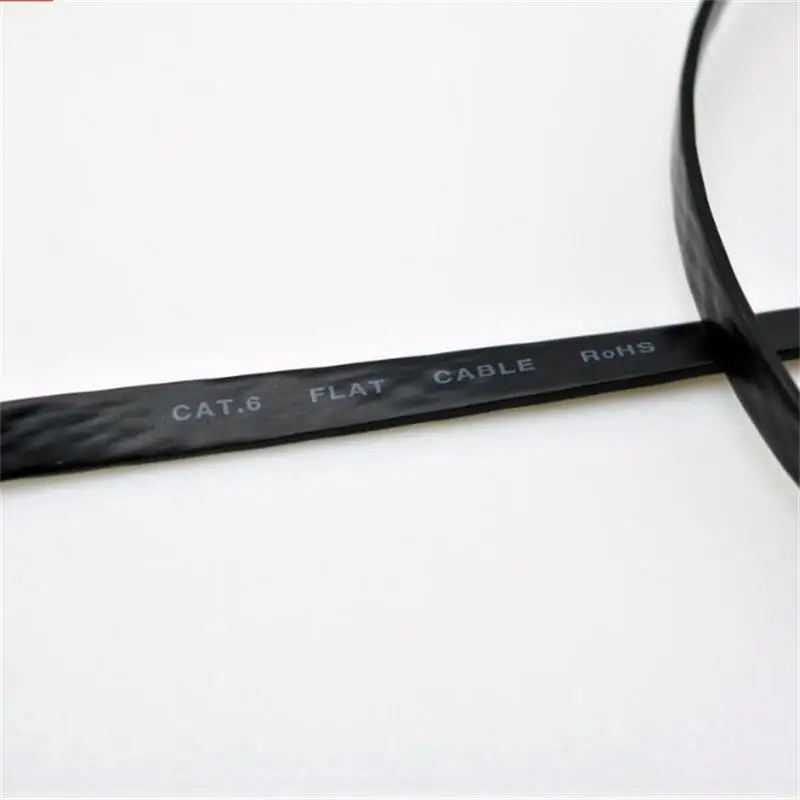 6 футов 2 м плоский UTP CAT6 сетевой кабель компьютерный Gigabit Ethernet Патч-корд RJ45 адаптер