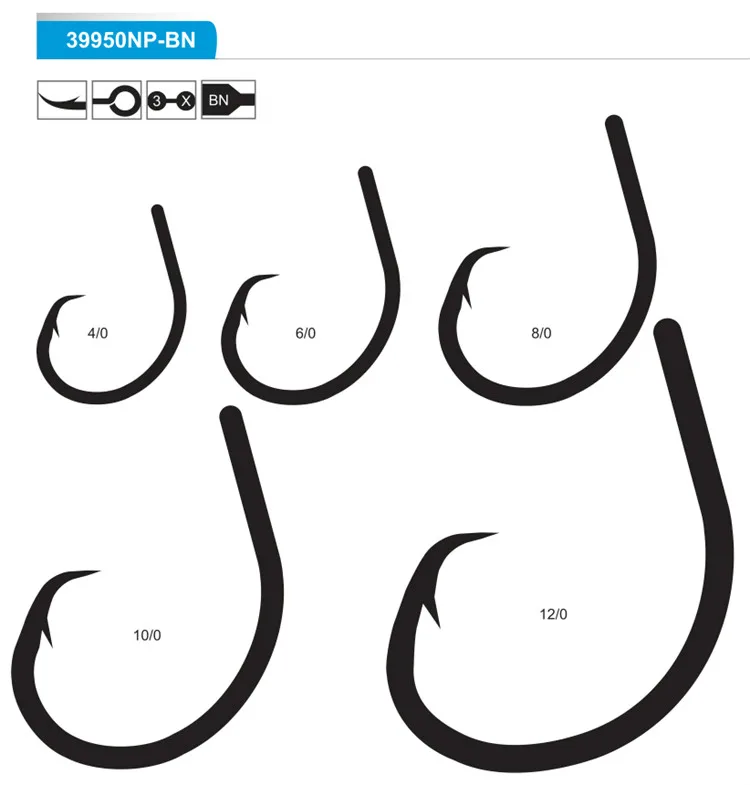 Mustad 39950NP Ultrapoint рыболовные крючки глубокий Океанский червь заостренный колючий