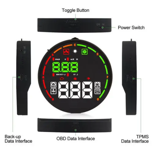 V checker H501 HUD цветной сканер с Bluetooth OBD II автомобильный двигатель|Детали и аксессуары
