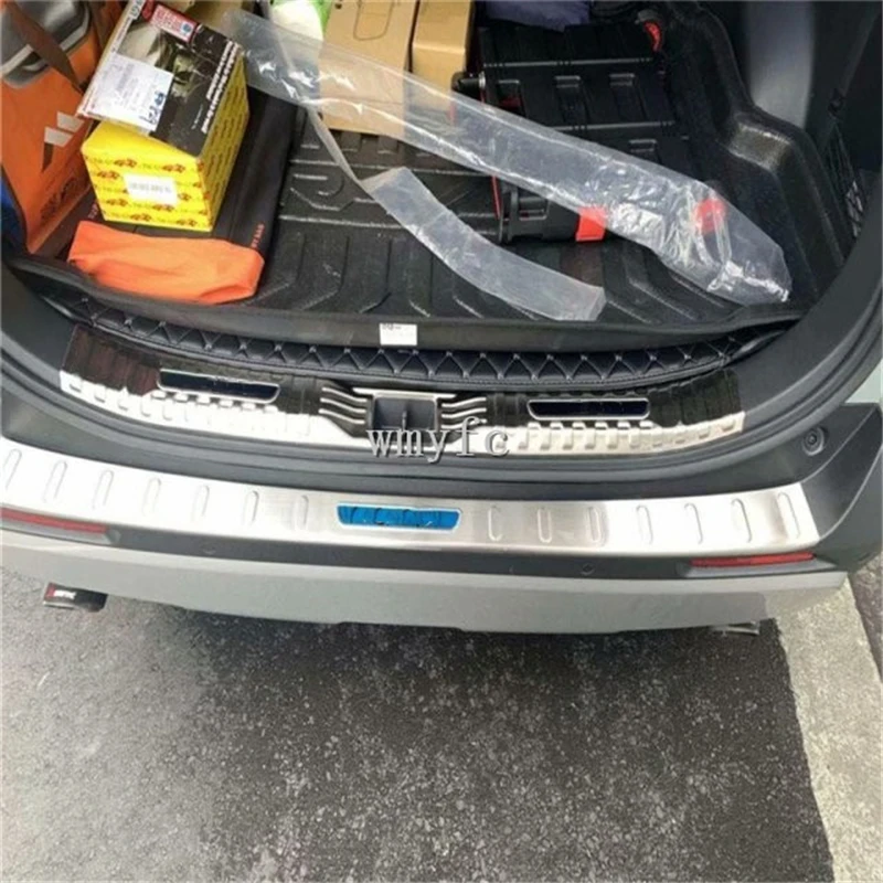 Для Toyota RAV4 XA50 2019 2020 защитная накладка на задний бампер дверной порог отделка #304