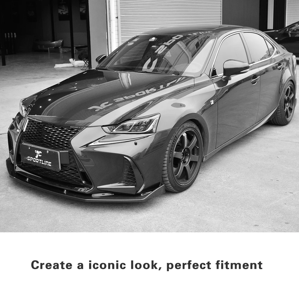 Углеродного волокна/FRP автомобиль передний бампер спойлер разветвители для Lexus IS300 IS350 основание F Sport Sedan 4 двери гвардии протектор