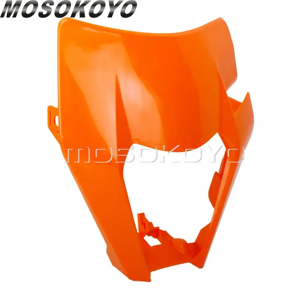 Motocross Orange LED Headlight Cover Lighthouse Shell Modified Head Lamp Housing for KTM Husqvarna EXC FE TE TX FC XCF 125-501
