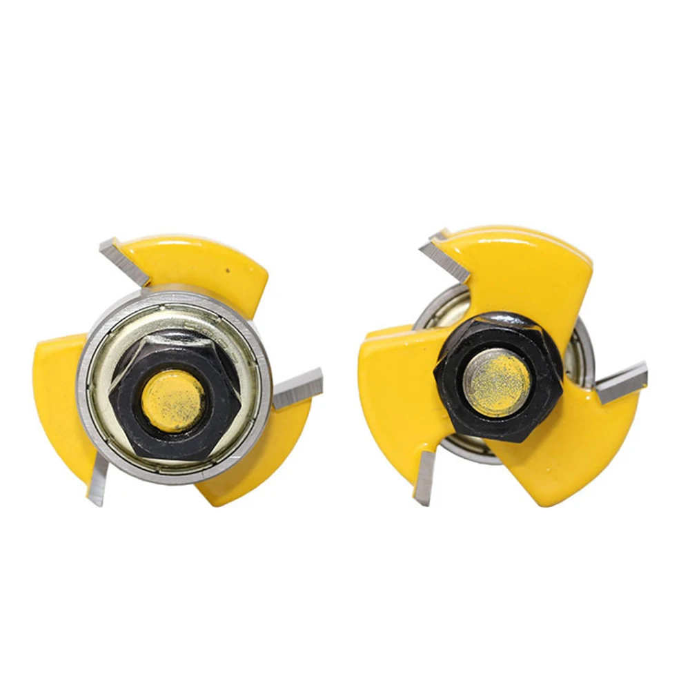 

3T Shank Fishtail Cemented Carbide Architectural Molding Tongue Groove Router Bit Trimming Milling Cutter Woodwork Power Tools