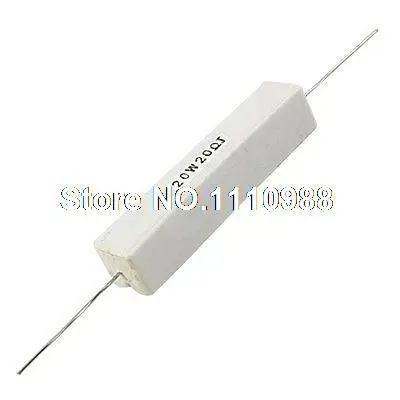 

2 Pcs 20 Ohm 5% 20W Ceramic Cement Power Resistor 20R