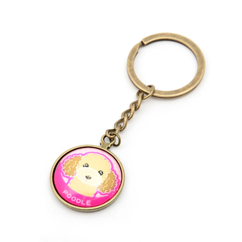 Schnauzer Пудель мопса ювелирные изделия брелки для женщин мужчин девочек Сделай Сам