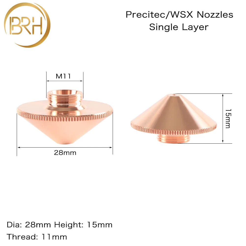Лазерная насадка BRH Precitec WSX одинарный/двухслойный диаметр 28 мм 0 8-5 IPG/Highyag/Precitec