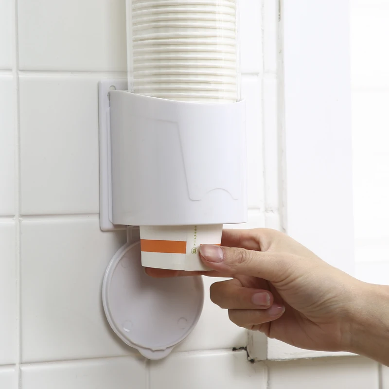 Настенный тип держатель для стаканчиков пластиковая коробка стойка домашних