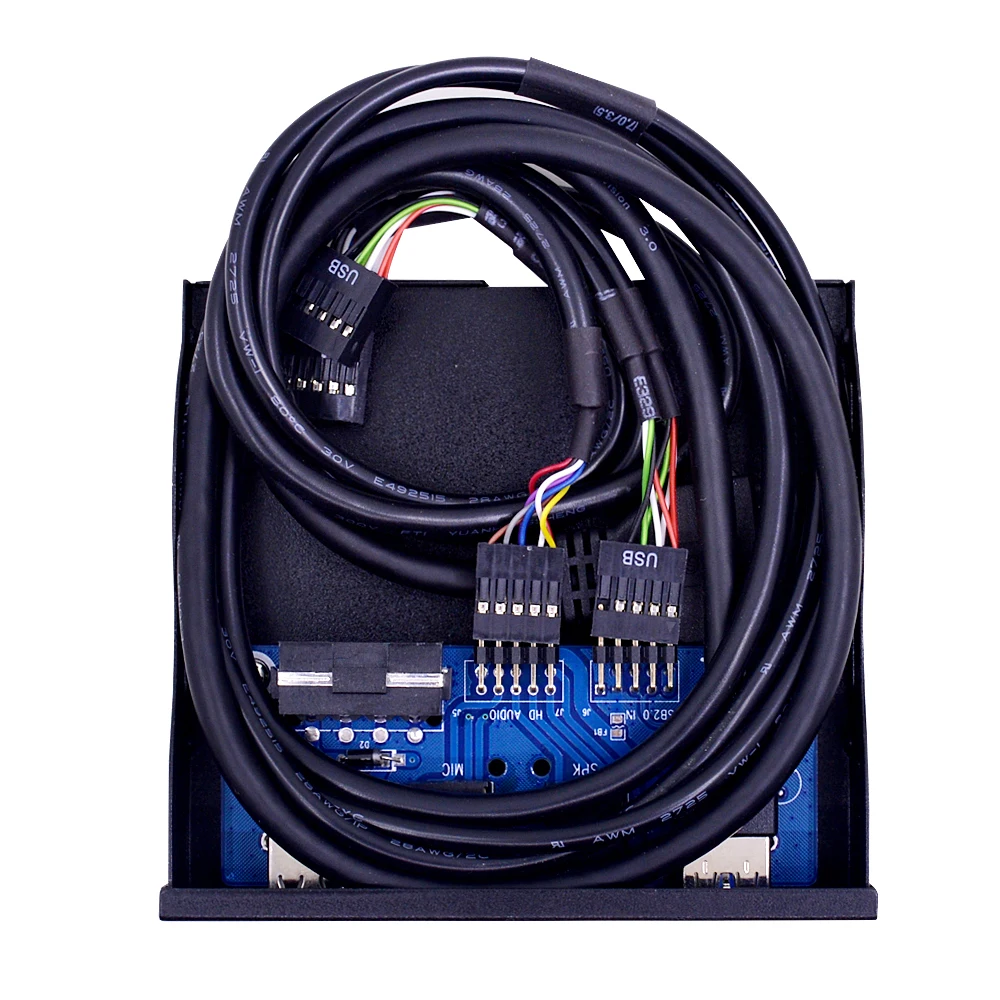 10 шт. 20pin 4 порта USB 2 0 3 концентратор ПК Передняя панель HD Audio3.5mm разъем для