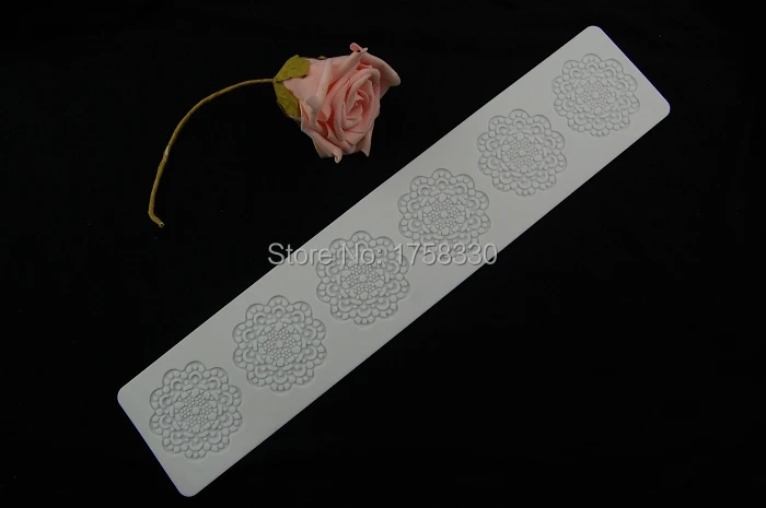 Форма для выпечки декоративного цветка из силикона для оформления тортов и кондитерских изделий размером 40*10 см.