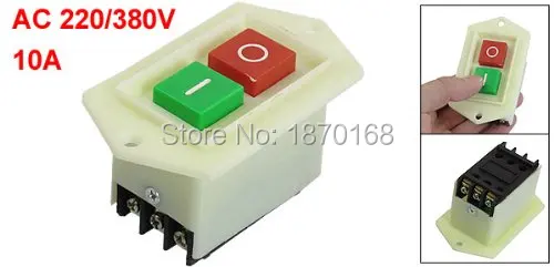 Самоблокирующийся замок для запуска и остановки переменного тока 220/380 в 10А menekan