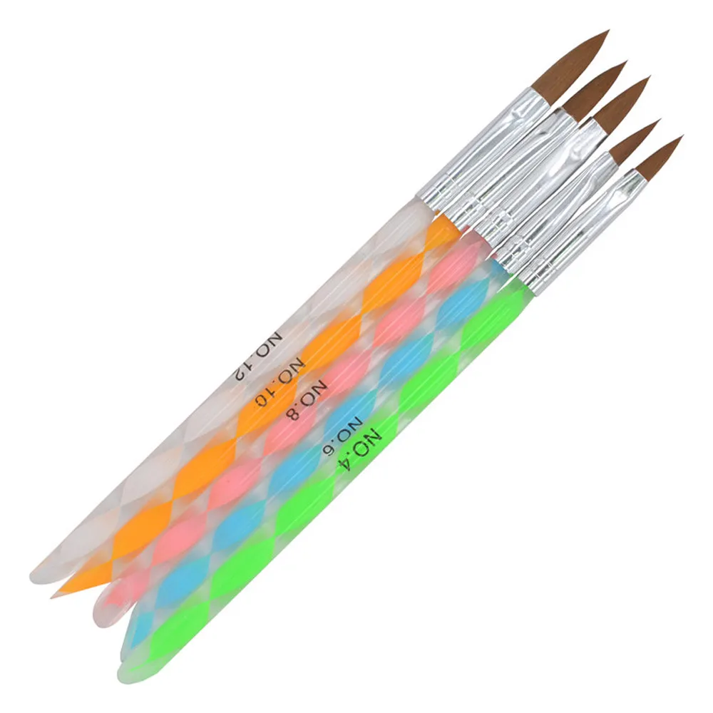 Модный 5 шт. УФ-гель для дизайна ногтей дизайн лака раскрашивания цветов ручка
