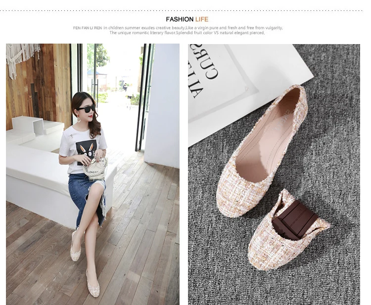 chaussures ete femme summer women flats shoes women shallow mouth flat bottom round head shoes female multi loafers ladies