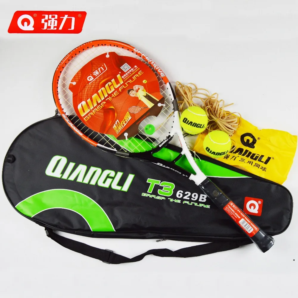 Authentic Qiangli 629B tennis tenis masculino Carbon aluminum integrally Suite racket raquetas de raquete | Спорт и развлечения