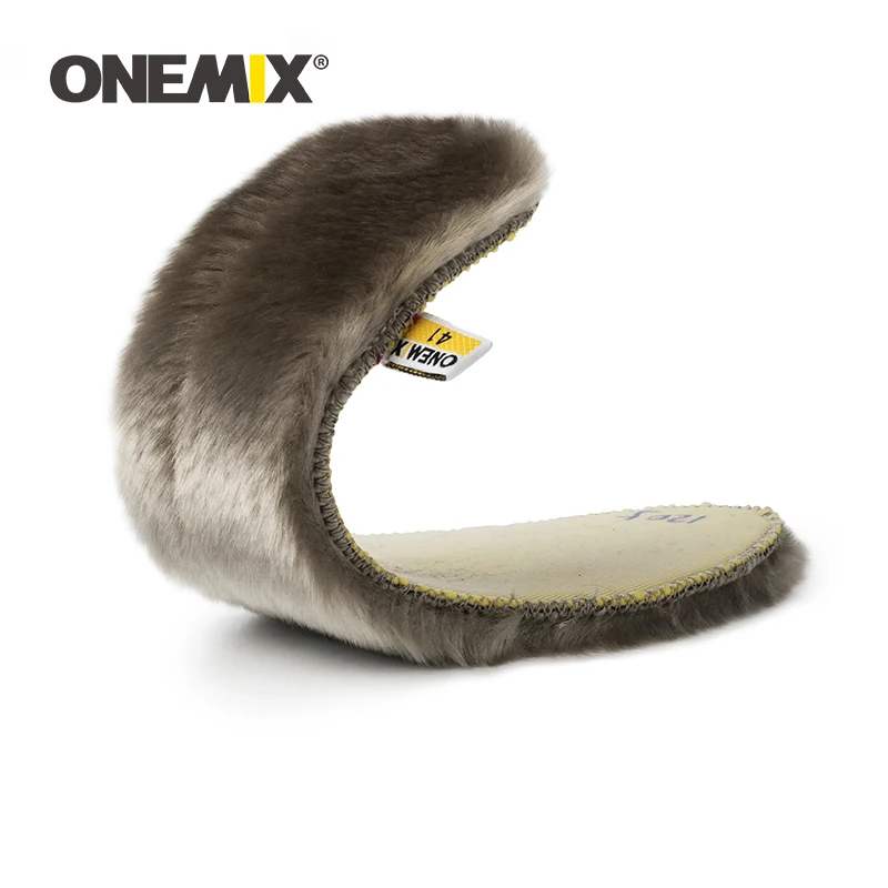 Стельки ONEMIX для мужчин и женщин, зимние теплые легкие стельки высокого качества с мехом, удобные мягкие стельки унисекс для повседневной обуви