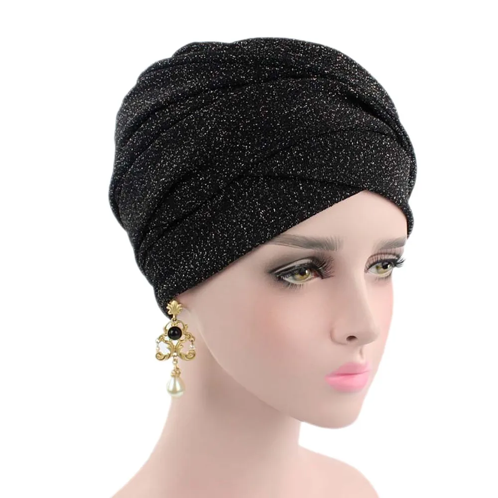 Мусульманский Skullies Beanie Женская индийская Африка мусульманский Эластичный