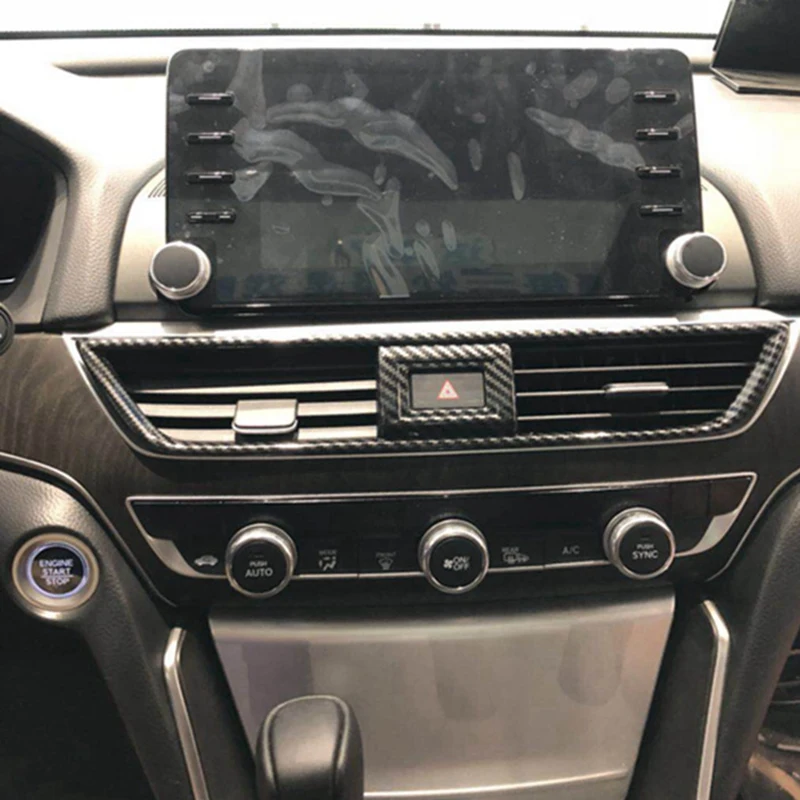 Внутреннее отверстие для центрального контроля из углеродного волокна Honda Accord 2018