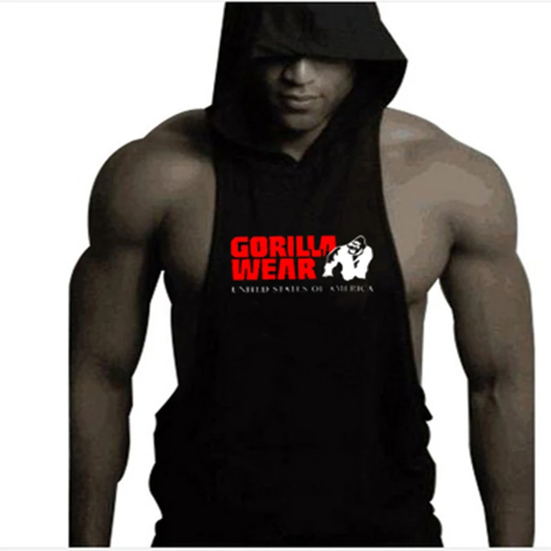 Pet Brand Clothing Bodybuilding Fitness Men Tank Top Workout The Gorilla Wear Print Vest Stringer Sports Swimsuit | Мужская одежда