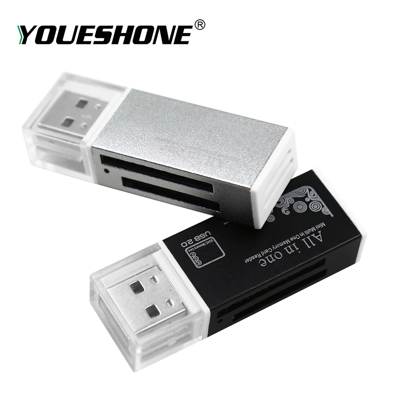 Мульти в 1 красочная карта памяти SD ридер для Memory Stick Pro Duo Micro SD, TF, M2, MMC, SDHC Флешка картридер