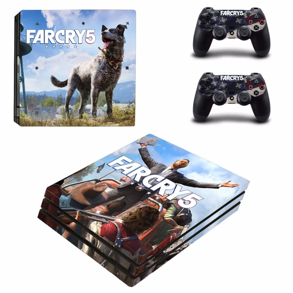 Съемная наклейка с изображением дальнего плача Farcry 5 PS4 Pro для консоли Sony PlayStation 4 и