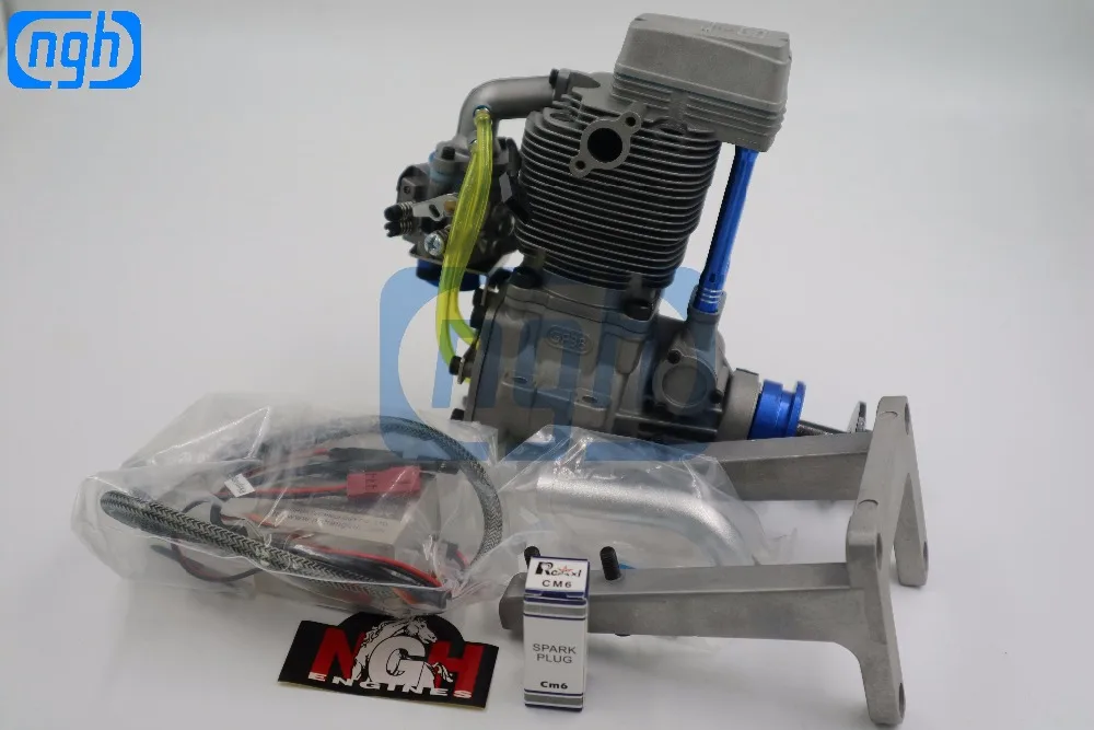 NGH GF38 38CC 4 тактный бензиновый/бензиновый двигатель для радиоуправляемого