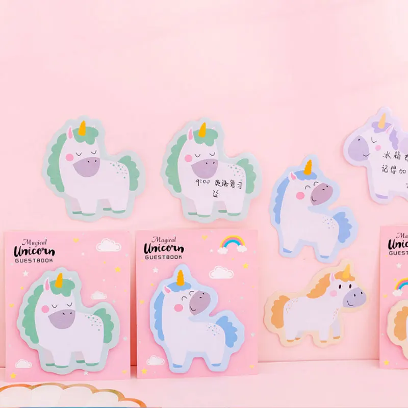 30 листов креативная розовая девушка Единорог Kawaii блокнот-стикер портативная наклейка s Pad Sticky diy канцелярские принадлежности для офиса и школы