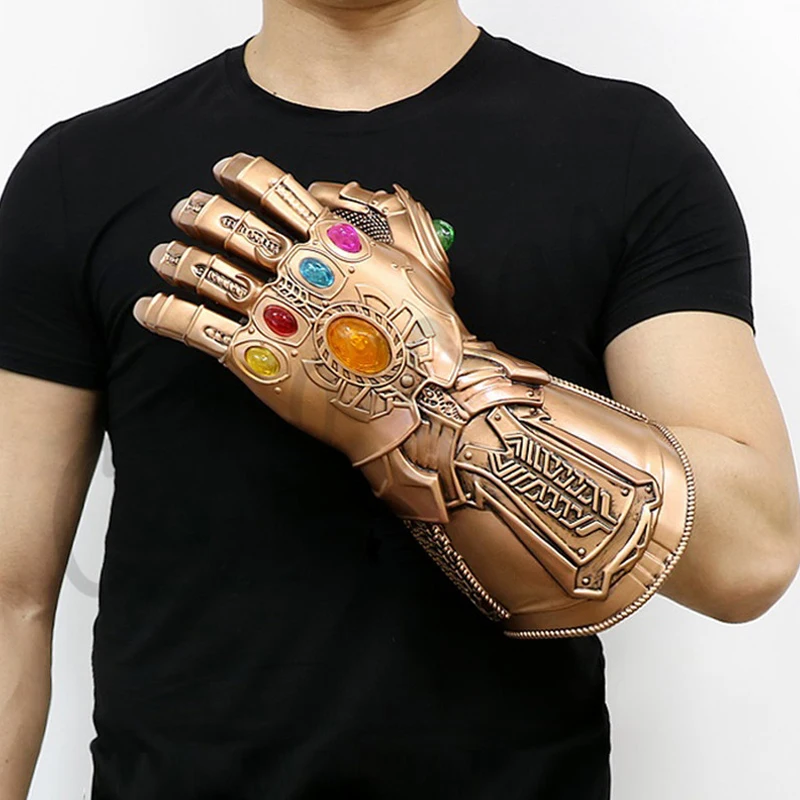1:1 перчатки Thanos Infinity Gauntlet War косплей супергерой перчатка Таноса Хэллоуин вечерние