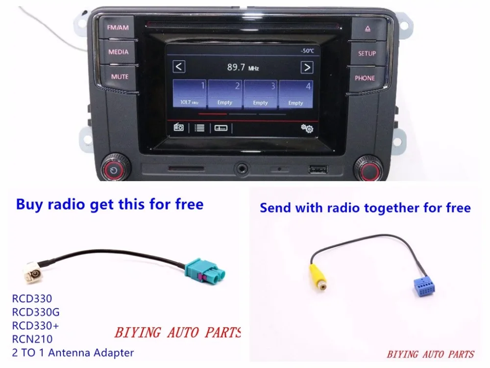 RCD330 RCD510 RCD330G RCN210 CD-плеер автомобиль MIB bluetooth usb MP3 радио новая высокая версия для Golf 5 6 Jetta CC Tiguan Passat CC
