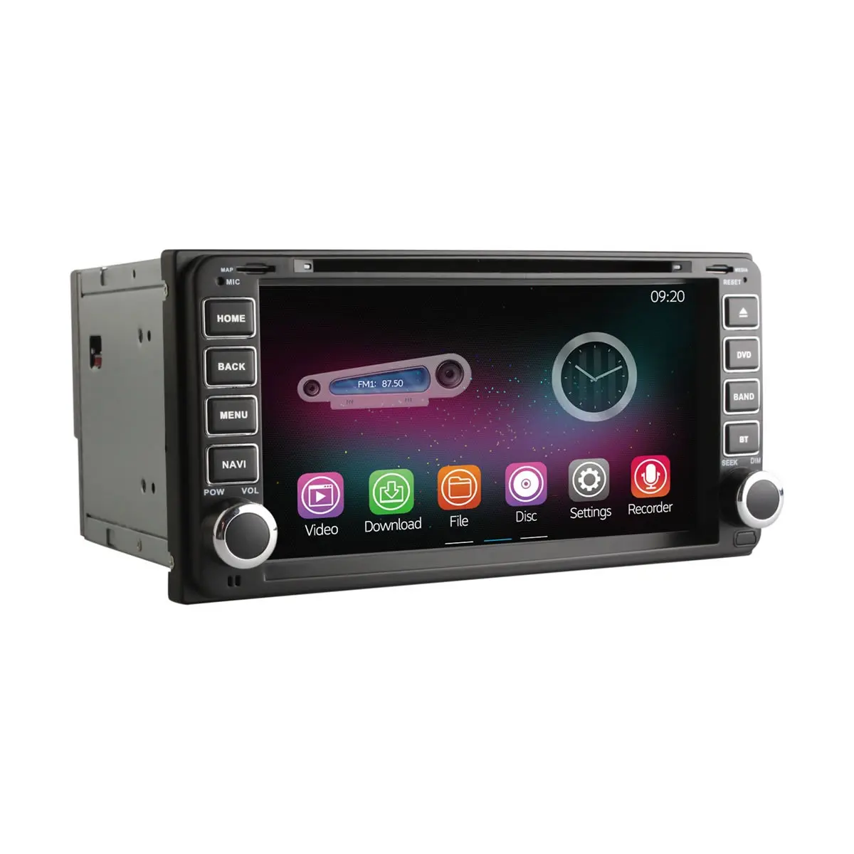 4 Ядера Android 4.4.2 Автомагнитола c функциями GPS навигации DVD радио и плеера для Toyota Hilux