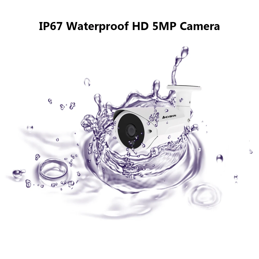 16CH 5MP 5-в-1 цифровой видеорегистратор + 8*5 0 Мп AHD IR CCTV in/наружная камера 8*60 футов