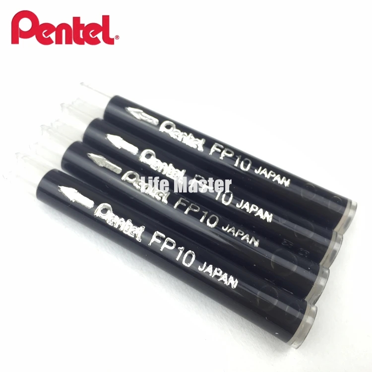 Чернильные картриджи LifeMaster Pentel FP10 для карманной каллиграфии Pentel (искусственные) (4 шт./упаковка), кисть, чернила, принадлежности для письма