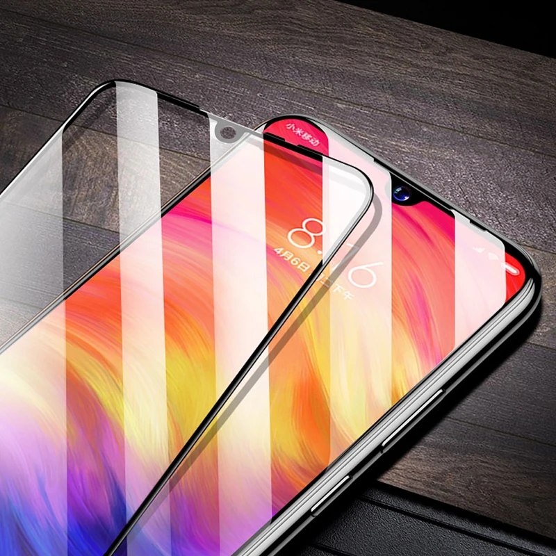 Полностью закрывающее стекло для Xiaomi Redmi Note 7, ультратонкая защитная пленка из закаленного стекла с защитой от царапин, HD защита для экрана, стекло для Redmi Note 7
