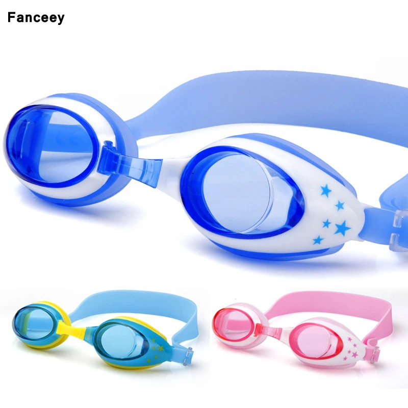 Cartoon swimming goggles waterproof and anti fog children boys girls exercises glasses | Спорт и развлечения