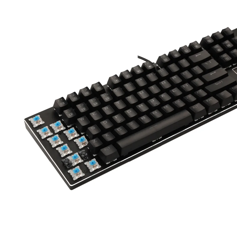 Z 88 RGB механическая клавиатура E Yooso 104 Anti Ghosting Outemu синий переключатели Алюминий