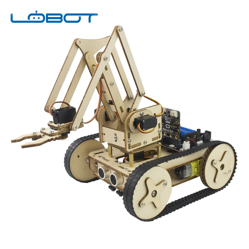 Фото LOBOT Micro: бит Мини Танк умный Arduino робот автомобильный комплект для образования LOBOT Micro: бит Мини Танк умный Arduino робот автомобильный комплект для образования