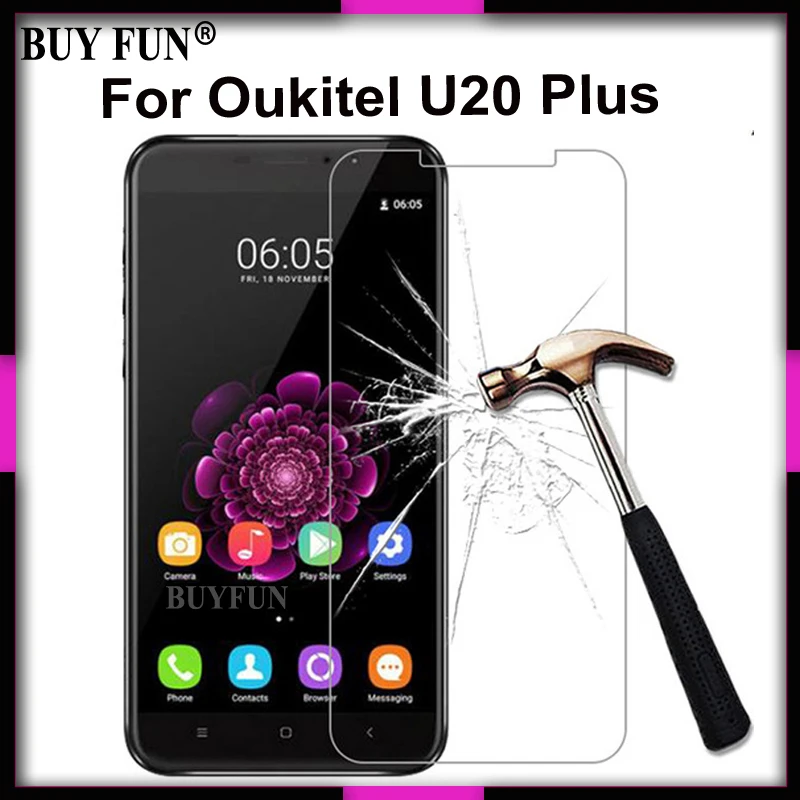 Для Oukitel U20 Plus закаленное стекло 5 дюймов не полное покрытие защита экрана