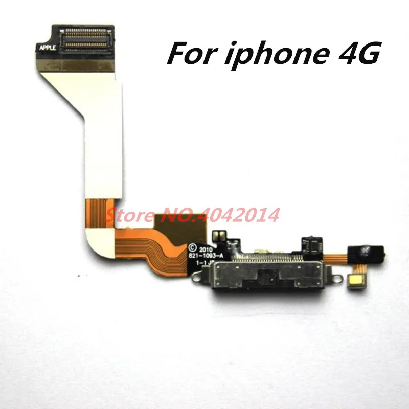 Модуль док-станции с USB-портом для зарядки и микрофоном гибкий кабель iphone 4G/4S