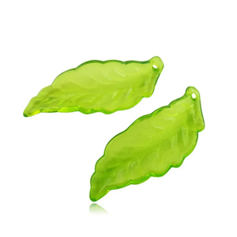 Модные Акриловые бусины в форме листьев сделай сам россыпью подходят для