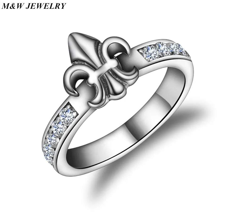M&ampW JEWELRY Round Brilliant Cut Engagement Rings For Women AAAA+ Cubic Zirconia Eight Heart Arrows Fashion Jewelry | Украшения и