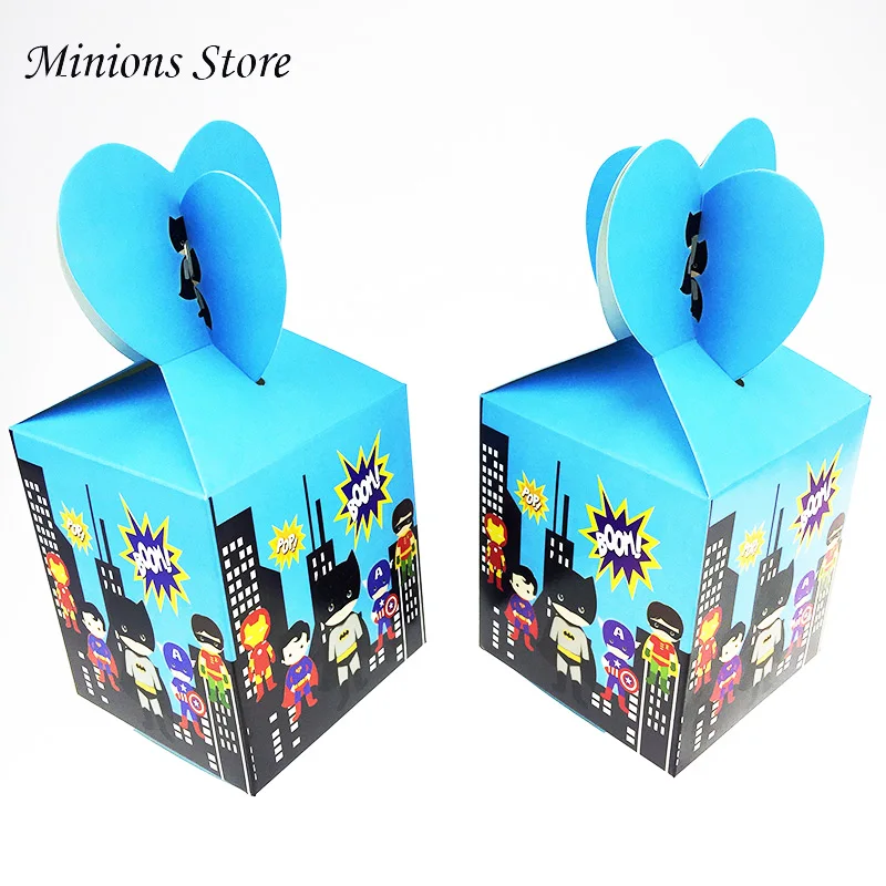 candybox 6pcs Мультфильм Мстители вечерние одноразовые посуда бумажные тарелки салфетки флаг чашки детская игрушка в ванную день рождения принадлежности и украшения - Цвет: candybox 6pcs