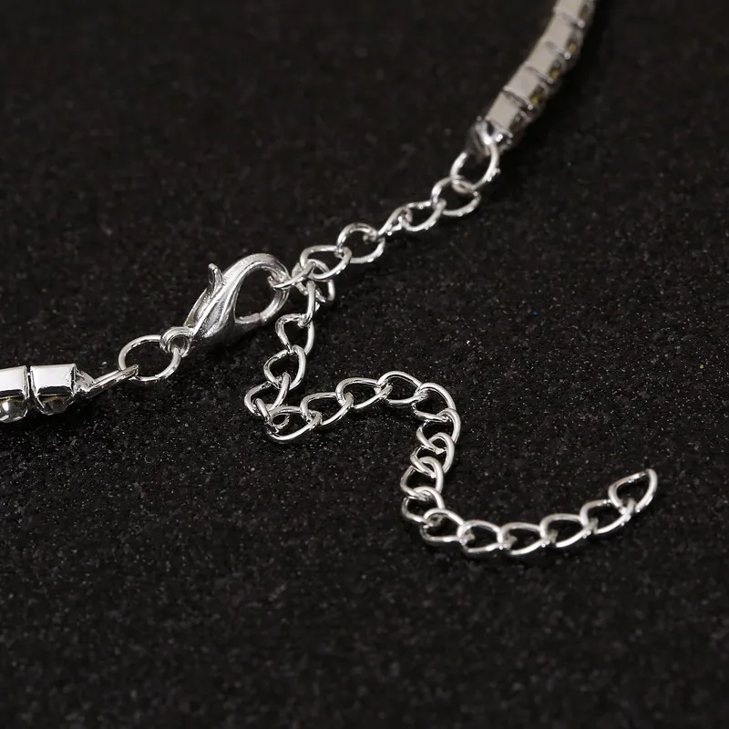 Brilliant Bow Decorative Torques Full Crystal Alloy Necklace For Girls Statement Stereotypes Choker | Украшения и аксессуары