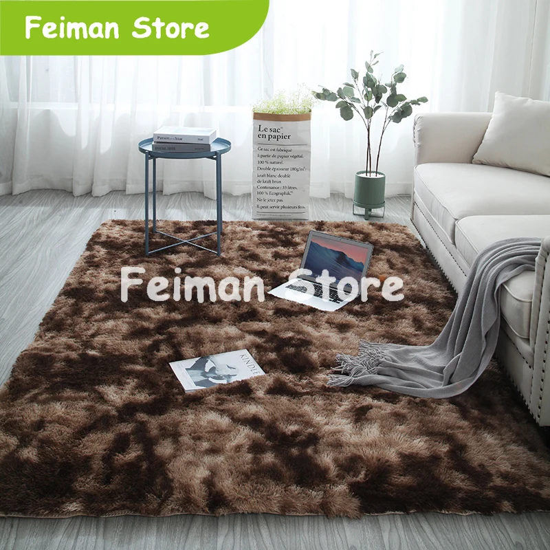 Европейские длинные волосы мода спальня ковер bay окно прикроватный коврик
