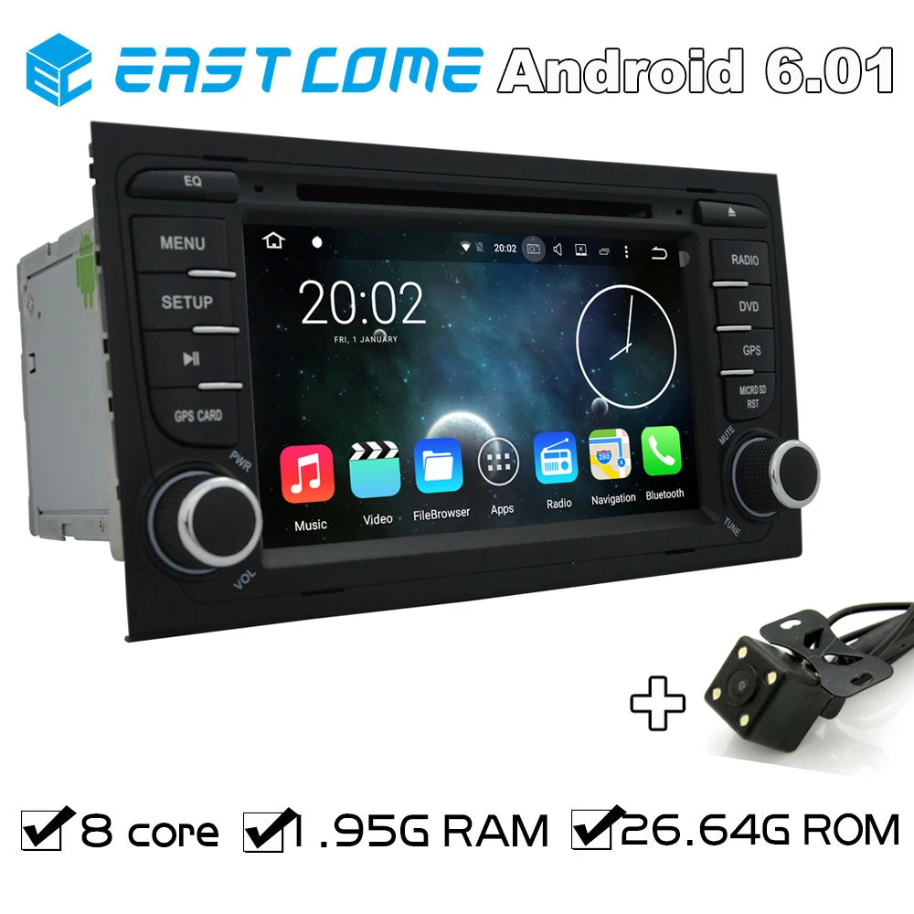 8 Core чистый Android 6 0 Автомобильный DVD для AUDI A4 2002 2003 2004 2005 2006 2007 Audi S4 RS4 8E 8F B9 B7 RNS E с