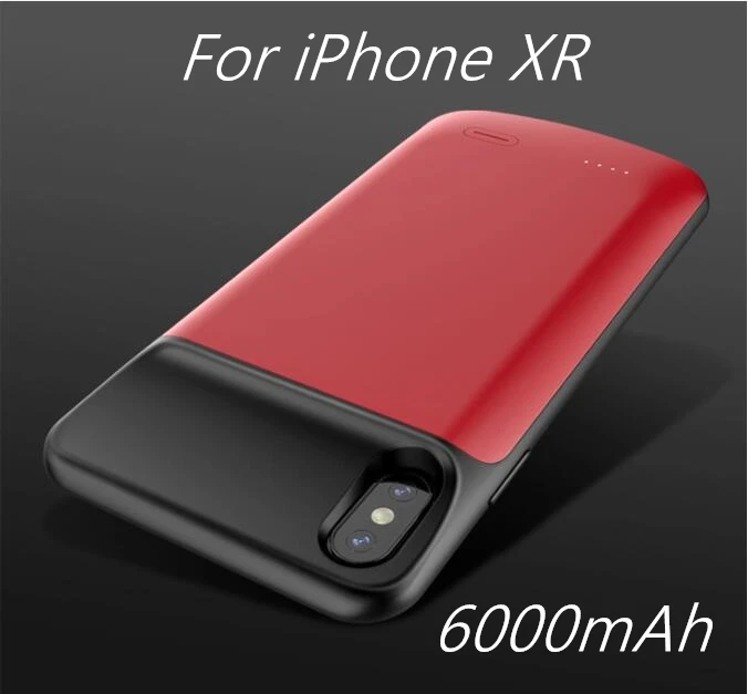 Чехол для зарядного устройства для iPhone X XS MAX XR чехол для аккумулятора power Bank чехол для зарядки s зарядное устройство ультра тонкий внешний чехол - Цвет: XR
